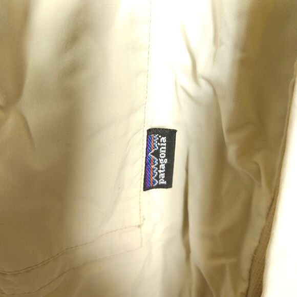 Patagonia Mens Large Beige Cream Sun Tech Long Sleeve Button Up Shirt - Picture 3 of 8